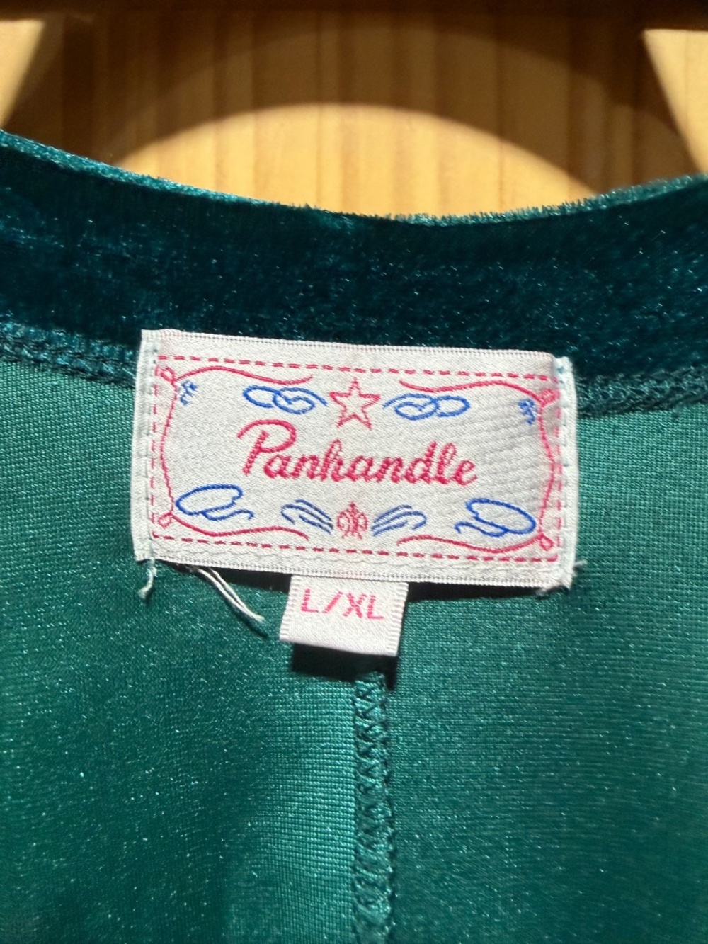 Panhandle open front velour - Picture 2 of 5